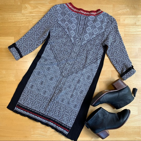 Zozo Black/Cream/Red Tribal Sweater Mini D… - Picture 4 of 6